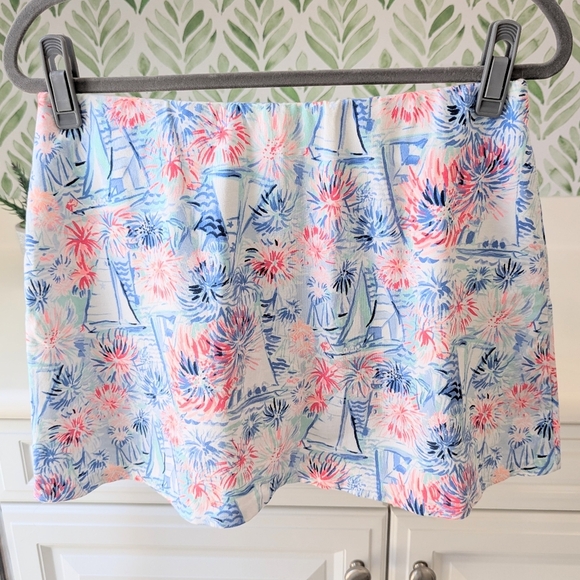 Lilly Pulitzer Pink and Blue Skort size medium - Picture 4 of 7